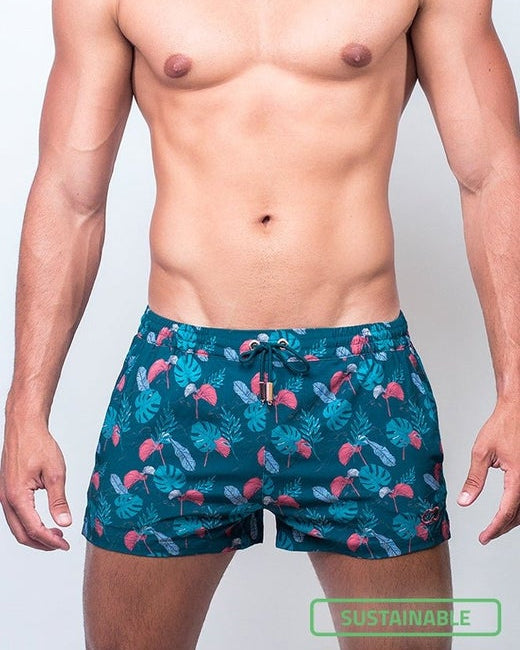 S50 Print Swimshorts - Monstera - 2EROS