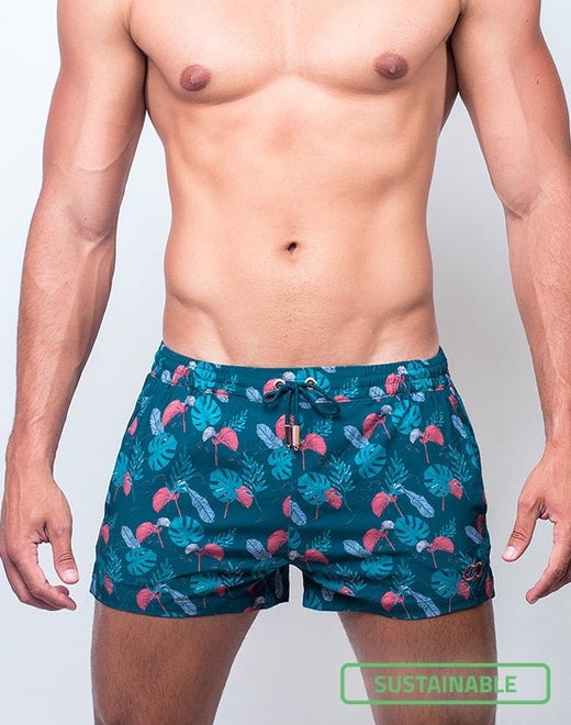 S50 Print Swimshorts - Monstera - 2EROS