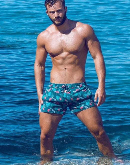 S50 Print Swimshorts - Monstera - 2EROS