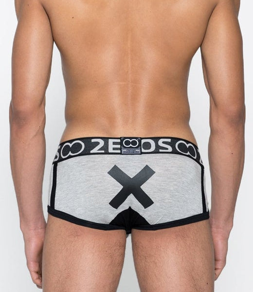 U36 X-Series Trunk Underwear - Grey Marle - 2EROS