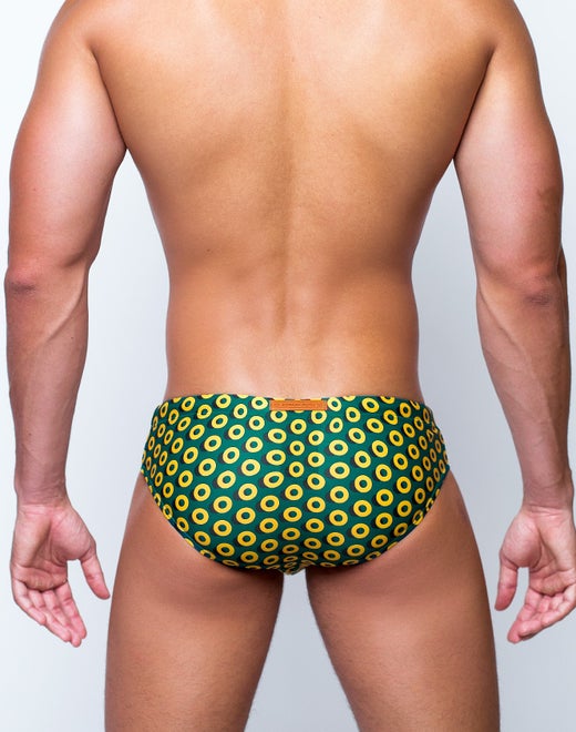 2EROS Swimwear V10 Print Swimwear - Bauhaus Gold