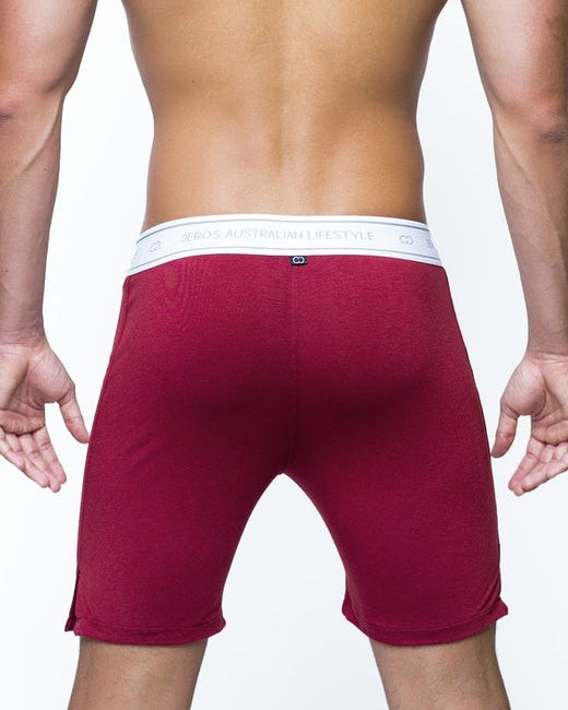 LS10 Core Series 2 Lounge Shorts - Cabernet - 2EROS