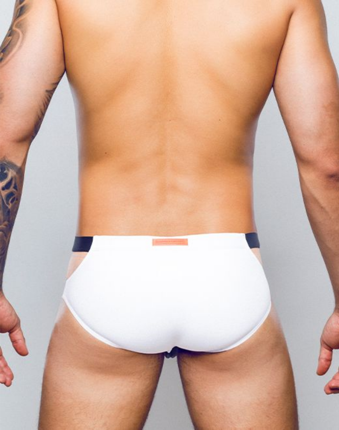 Slip de bain VB31 BLK Label - Noir et blanc-thumbmail-6