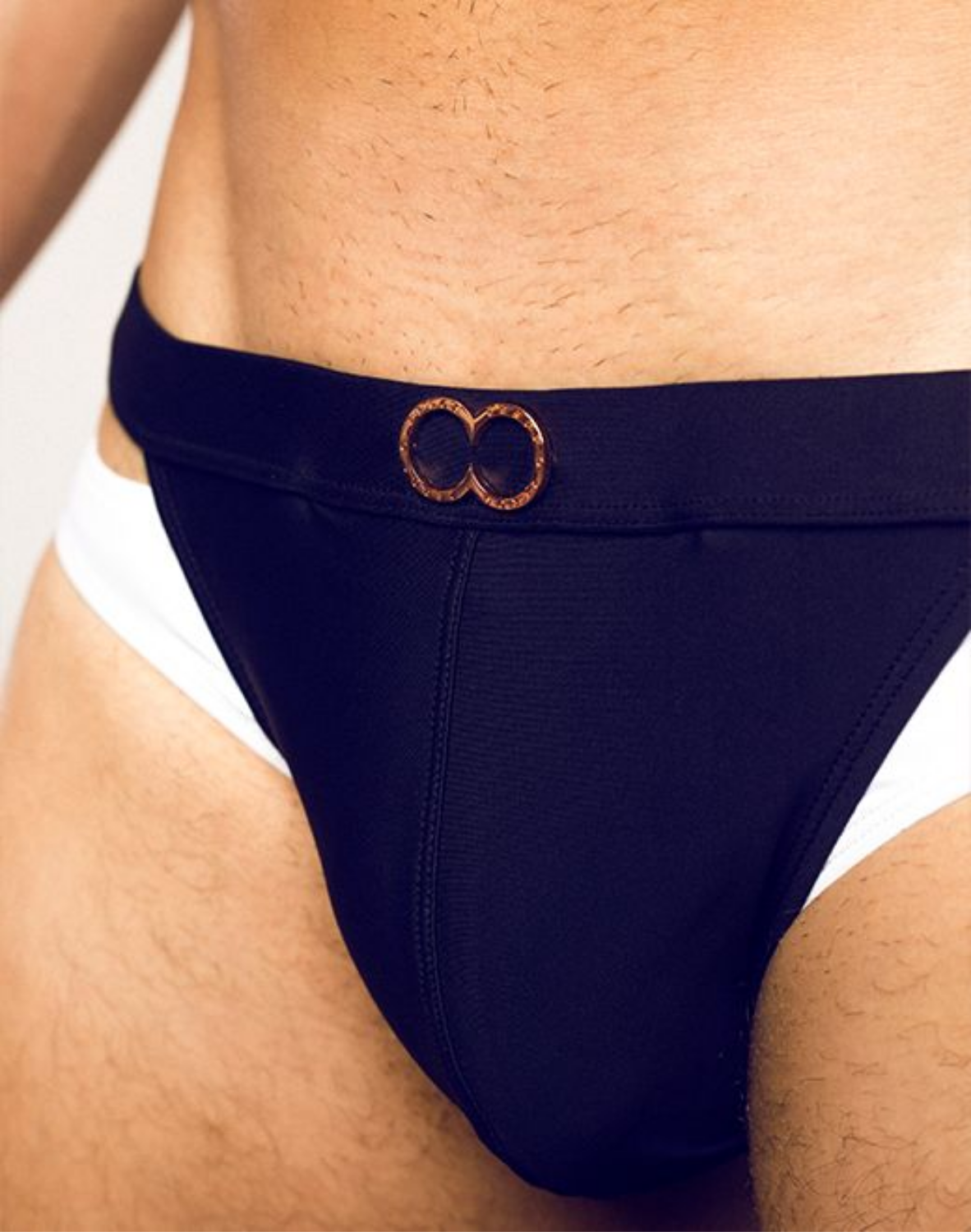 Slip de bain VB31 BLK Label - Noir et blanc-thumbmail-8