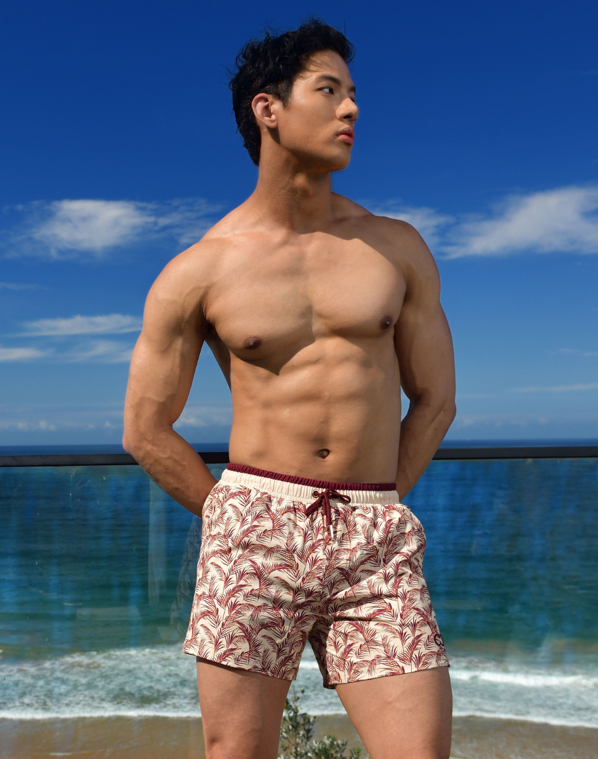 Printed Byron Shorts - Pastel Hawaii-thumbmail-7