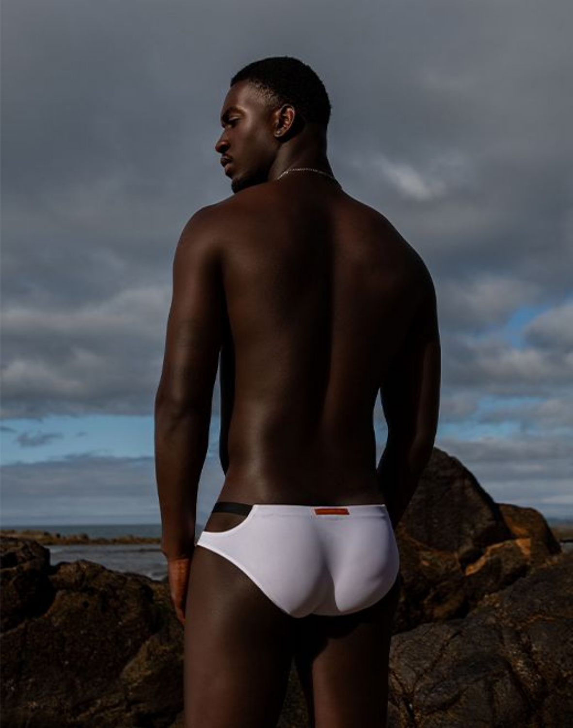 Slip de bain VB31 BLK Label - Noir et blanc-thumbmail-10
