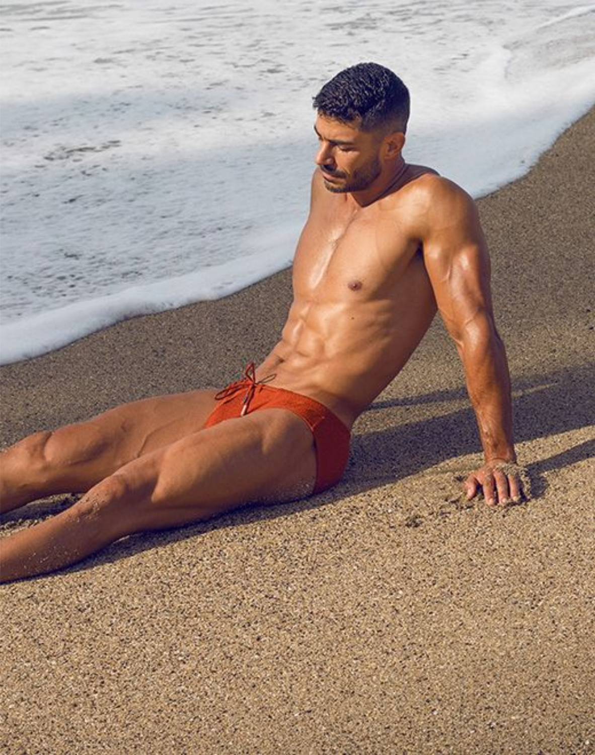 V30 Textured Swim Brief - Signet Carmine-thumbmail-9