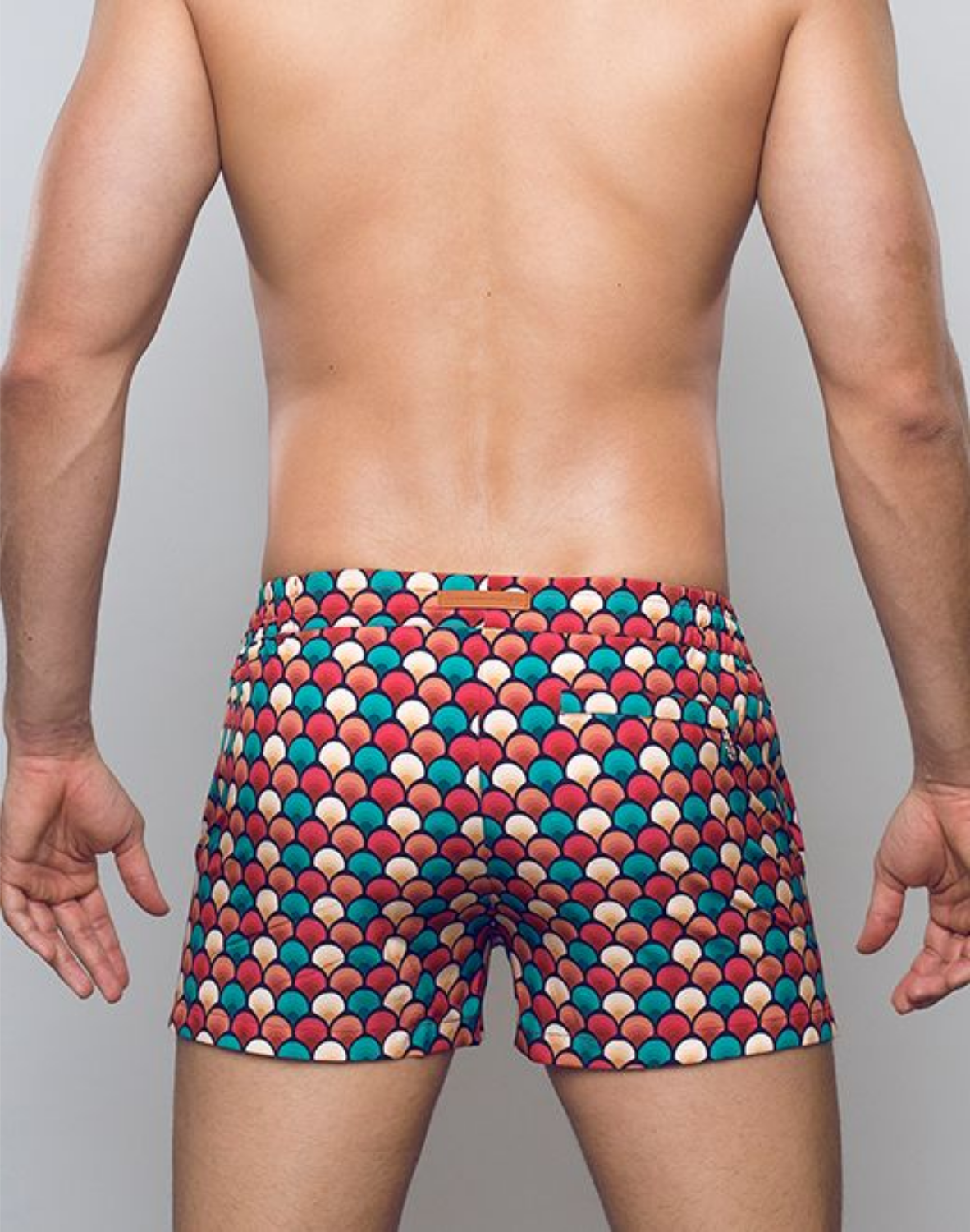 Printed Bronte Shorts - Retro Red-thumbmail-6
