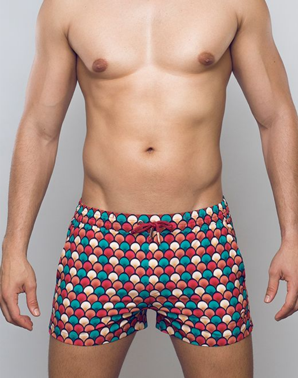 Printed Bronte Shorts - Retro Red-thumbmail-4