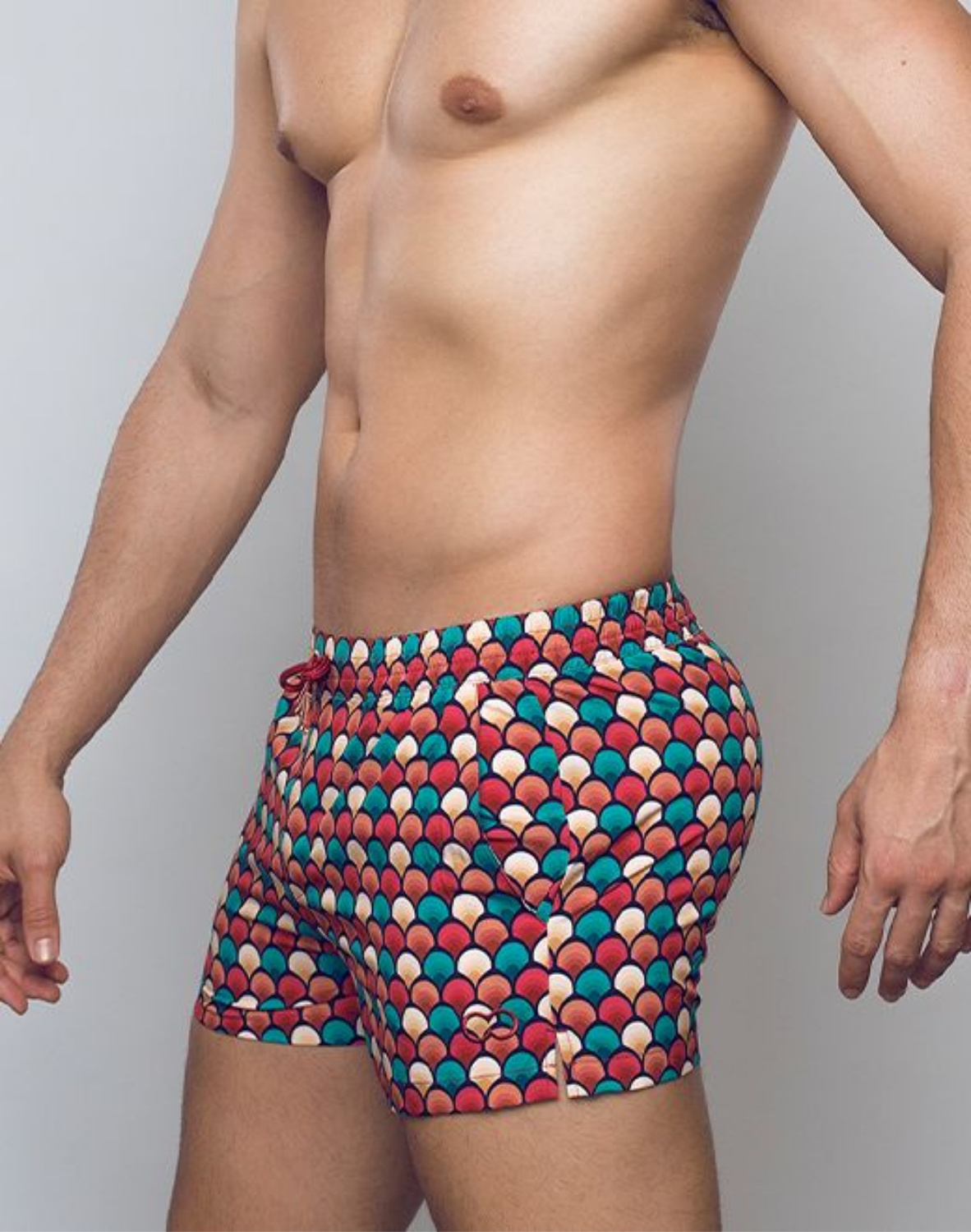 Printed Bronte Shorts - Retro Red-thumbmail-5