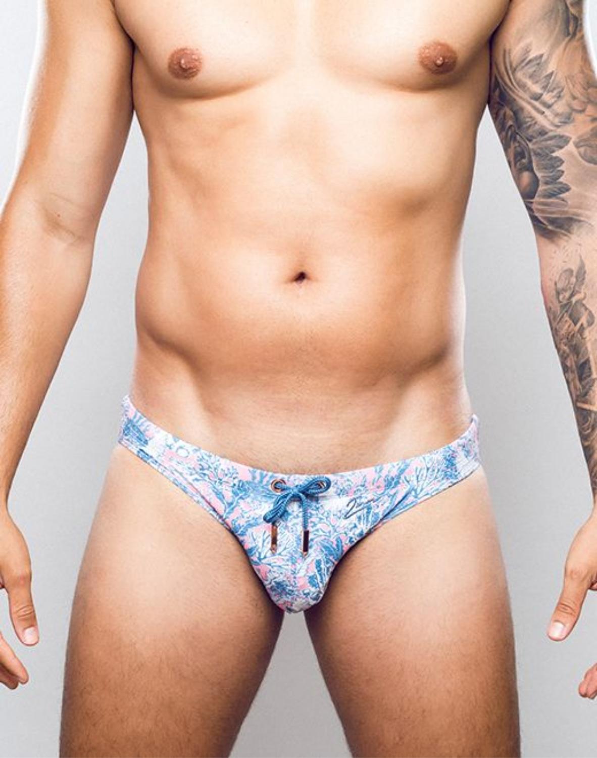 V20 Printed Swim Brief - Coral Teal-thumbmail-4