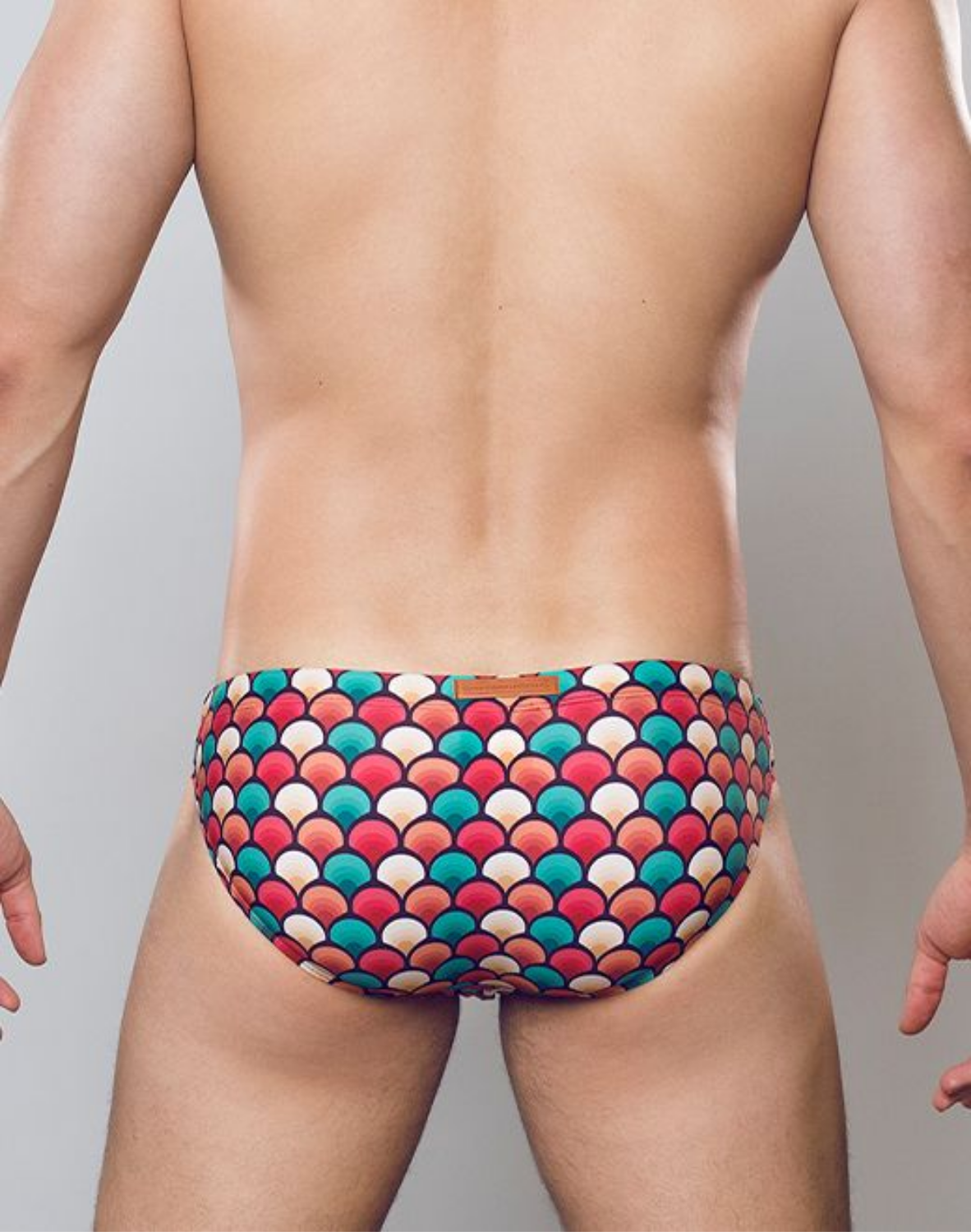 V20 Printed Swim Brief - Retro Red-thumbmail-6