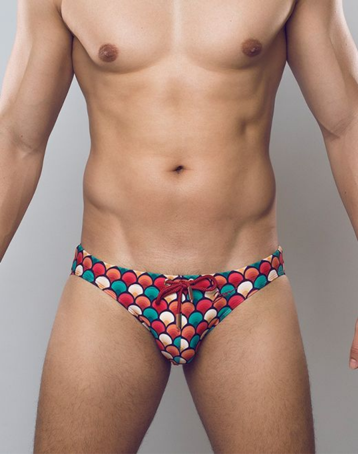 V20 Printed Swim Brief - Retro Red-thumbmail-4