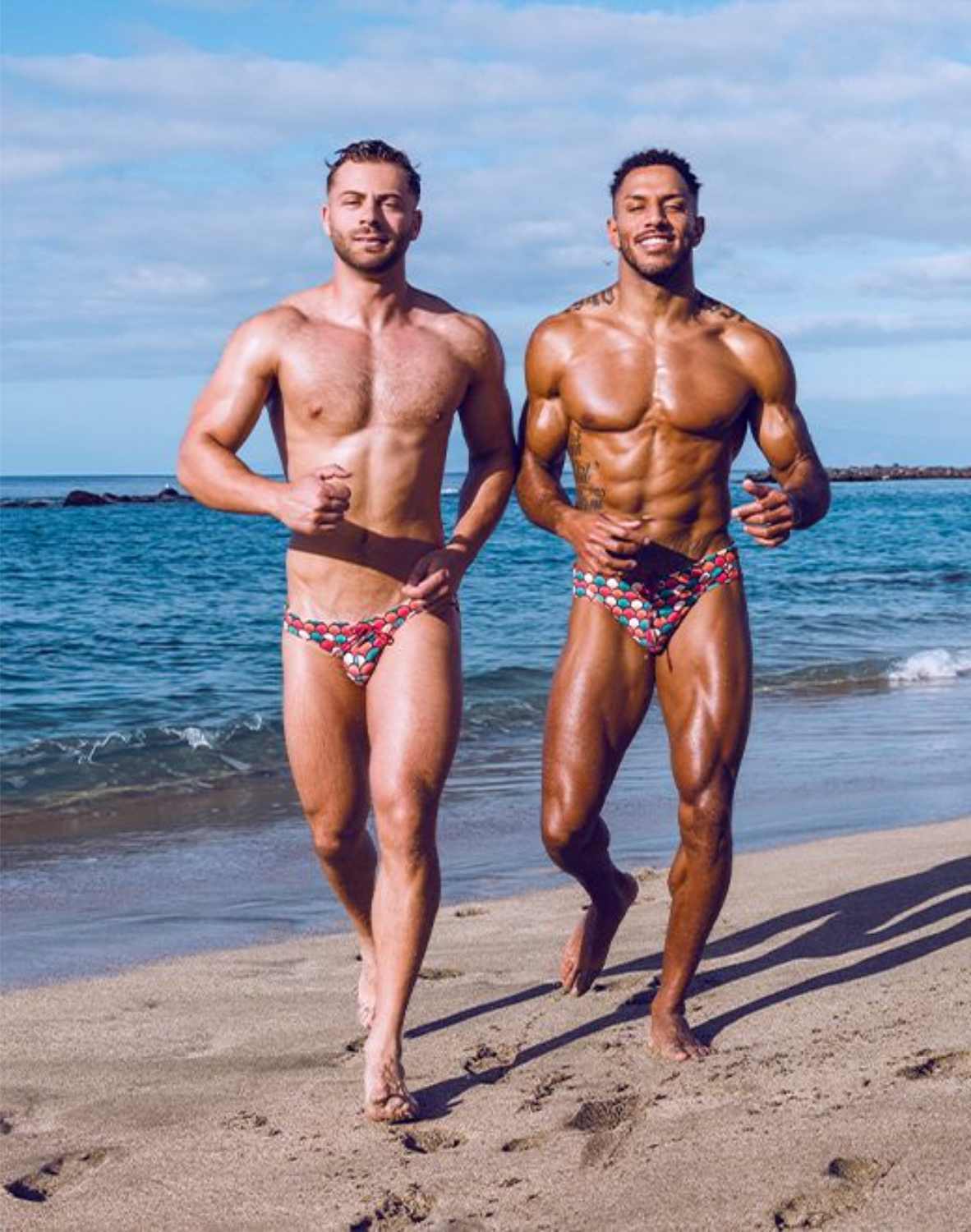 V20 Printed Swim Brief - Retro Red-thumbmail-7