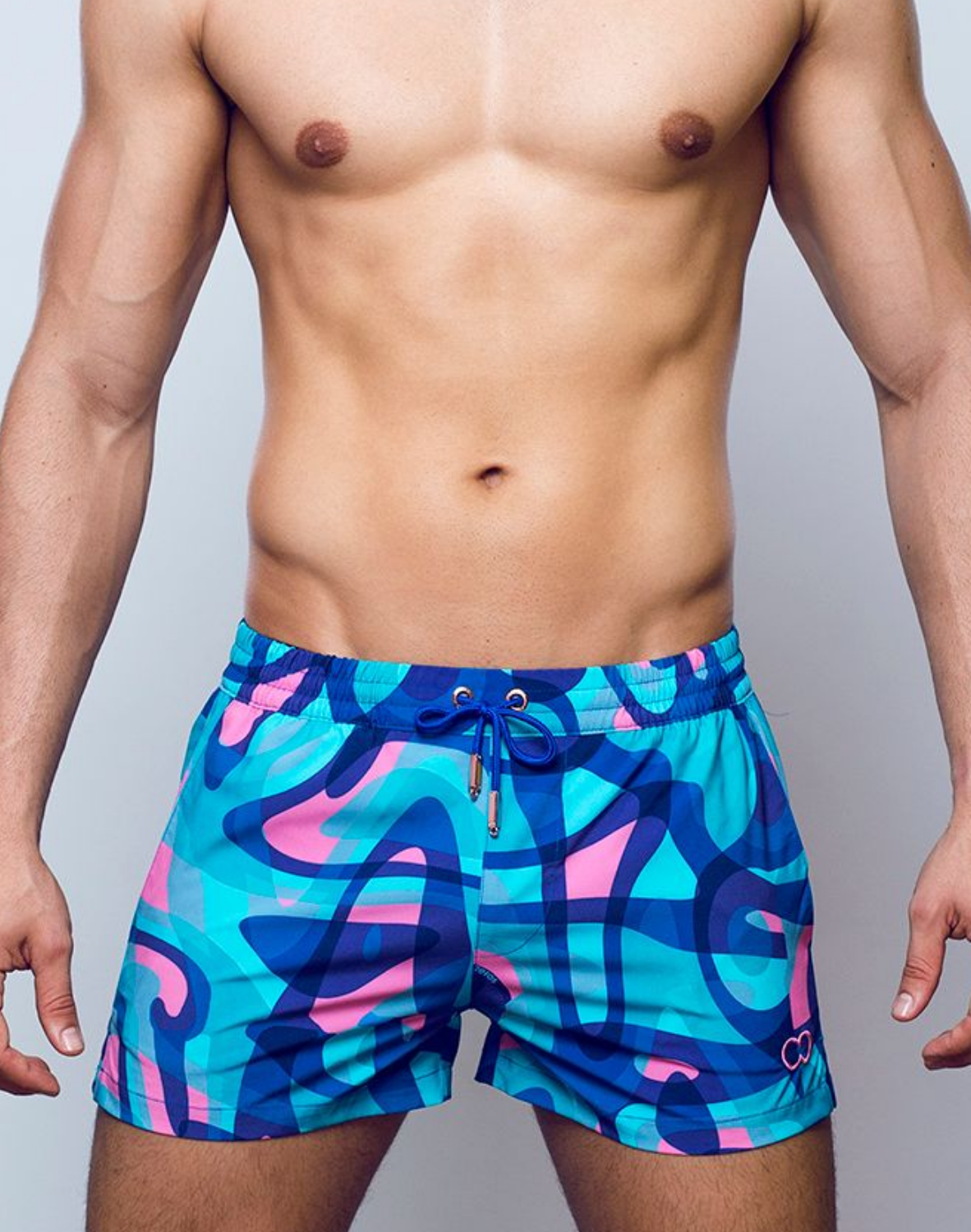 Printed Bronte Shorts - Kai Blue-thumbmail-4