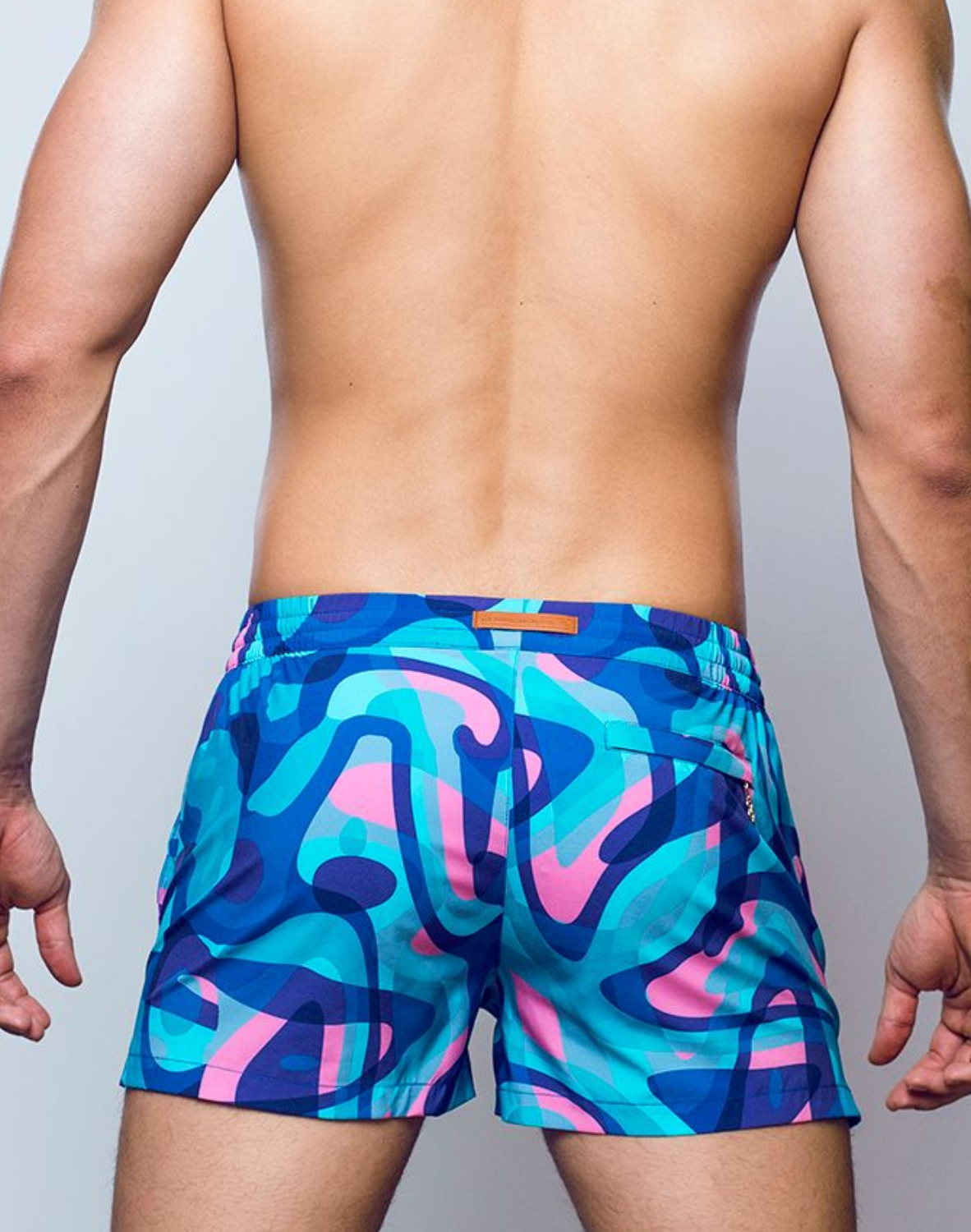 Printed Bronte Shorts - Kai Blue-thumbmail-6