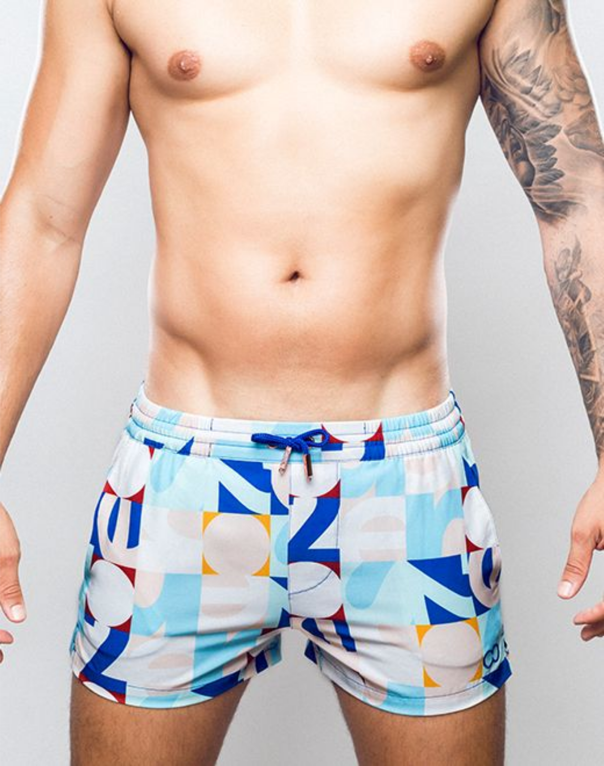 Printed Bronte Shorts - Insignia Turquoise-thumbmail-4