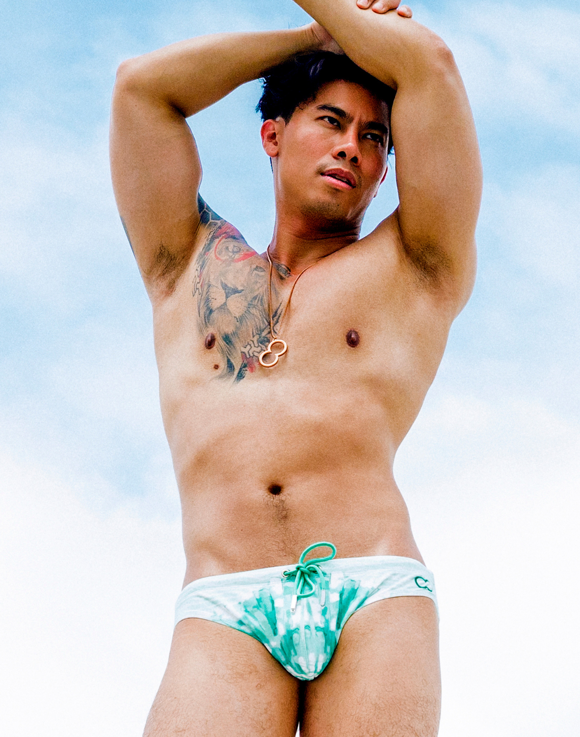 V10 Printed Swim Brief - Shellscape Mint-thumbmail-13