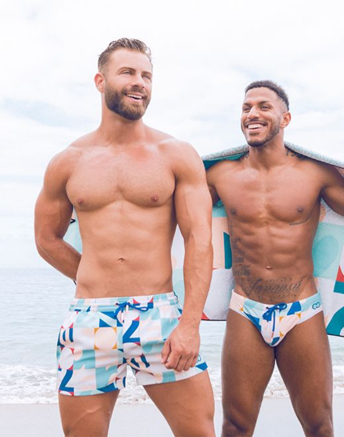 Printed Bronte Shorts - Insignia Turquoise-thumbmail-7