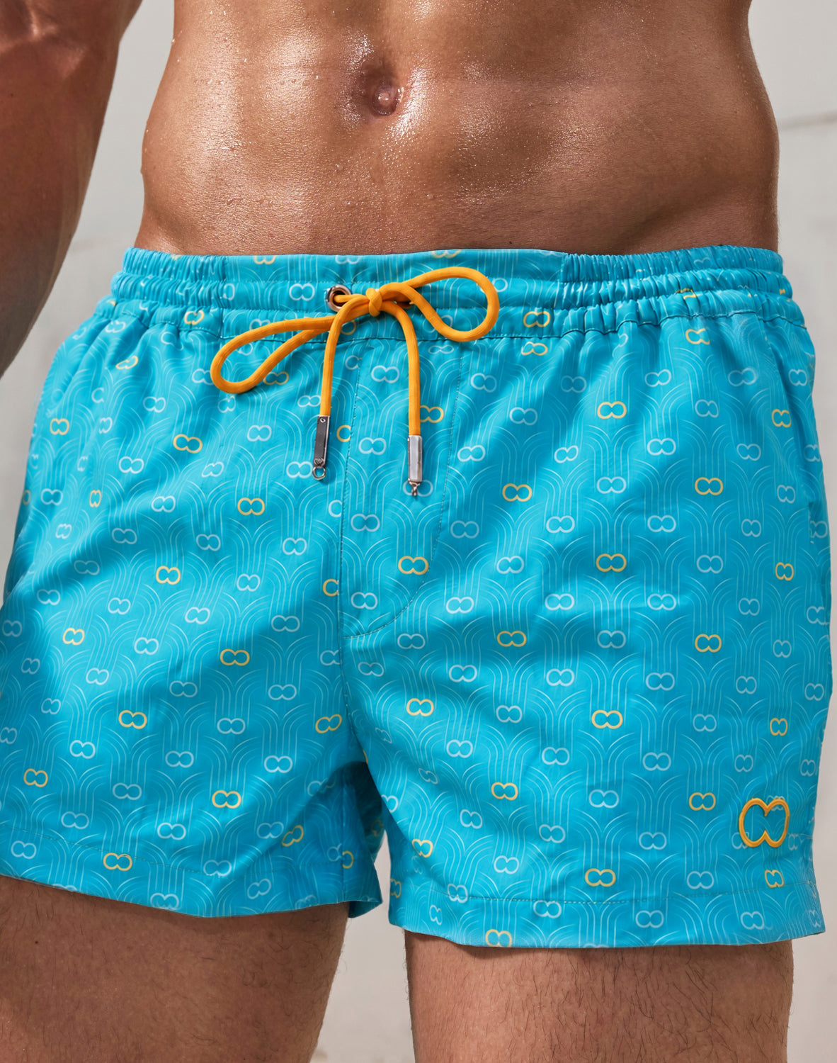 Printed Bronte Shorts - Deco Blue-thumbmail-3