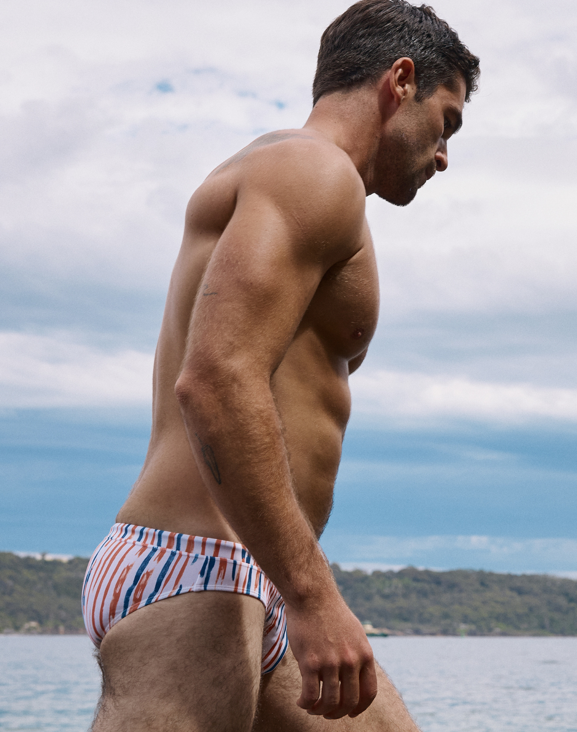 V30 Printed Swim Brief - Oceanus Red-thumbmail-9