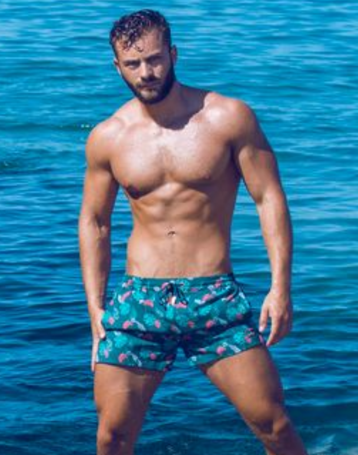 Printed Bronte Shorts - Monstera-thumbmail-2
