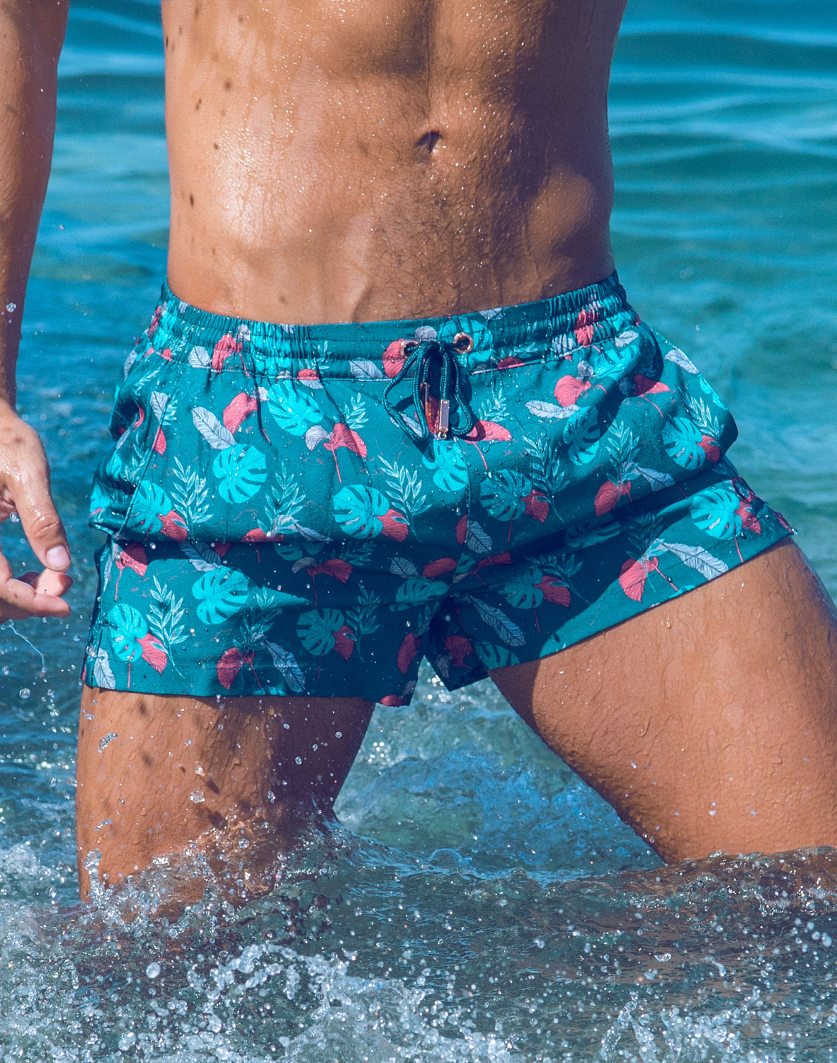 Printed Bronte Shorts - Monstera-thumbmail-8