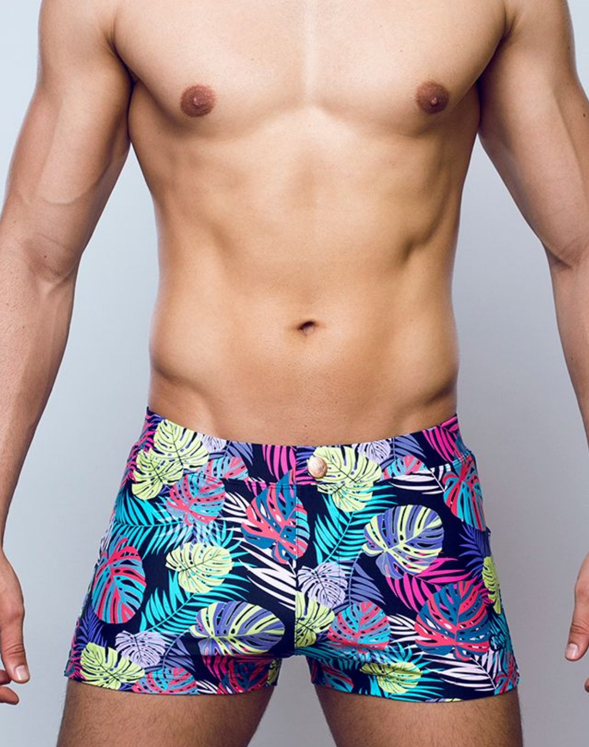 Maillot de bain imprimé Bondi V60 - Monstera Black-thumbmail-4
