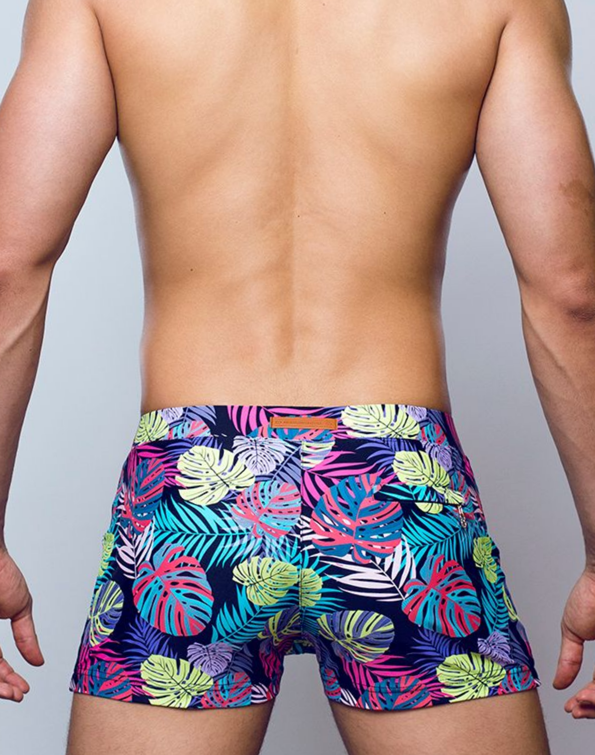 Maillot de bain imprimé Bondi V60 - Monstera Black-thumbmail-6