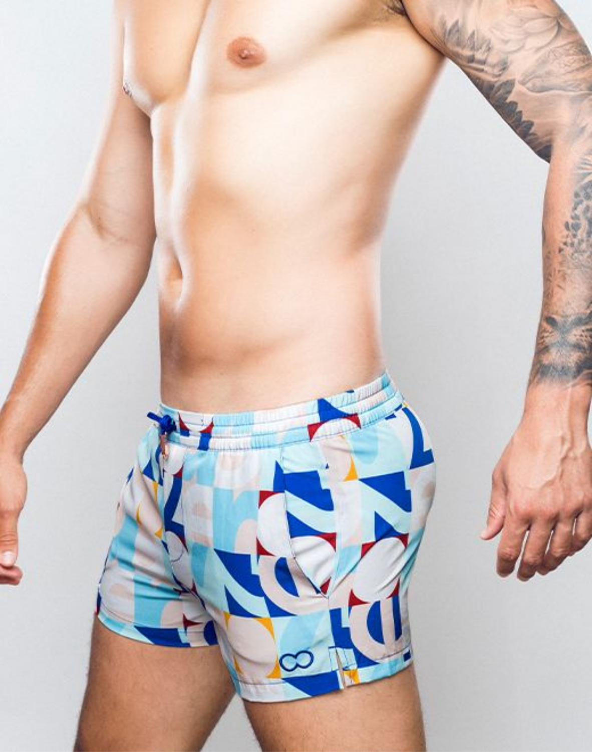 Printed Bronte Shorts - Insignia Turquoise-thumbmail-5
