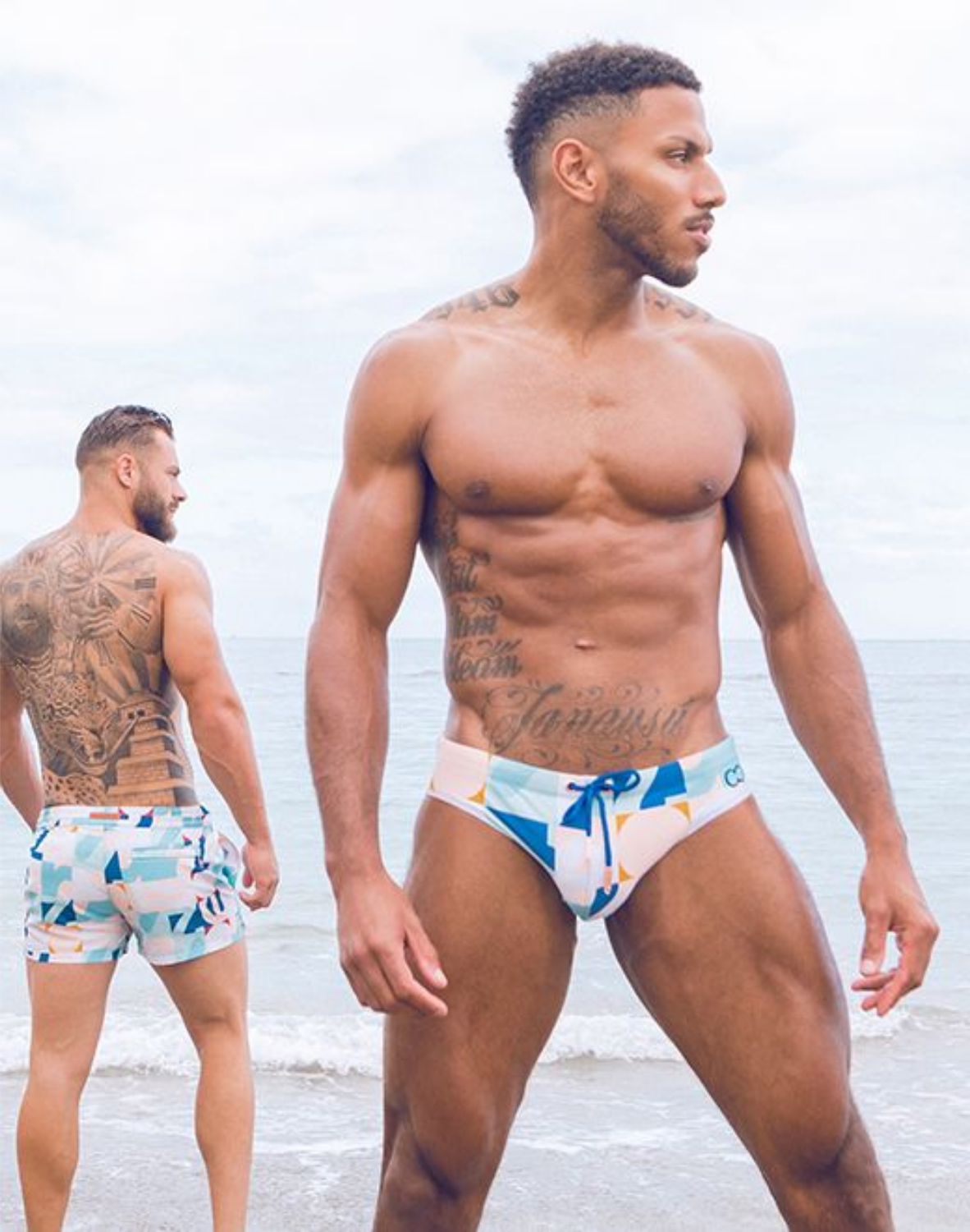 V10 Printed Swim Brief - Insignia Turquoise-thumbmail-7