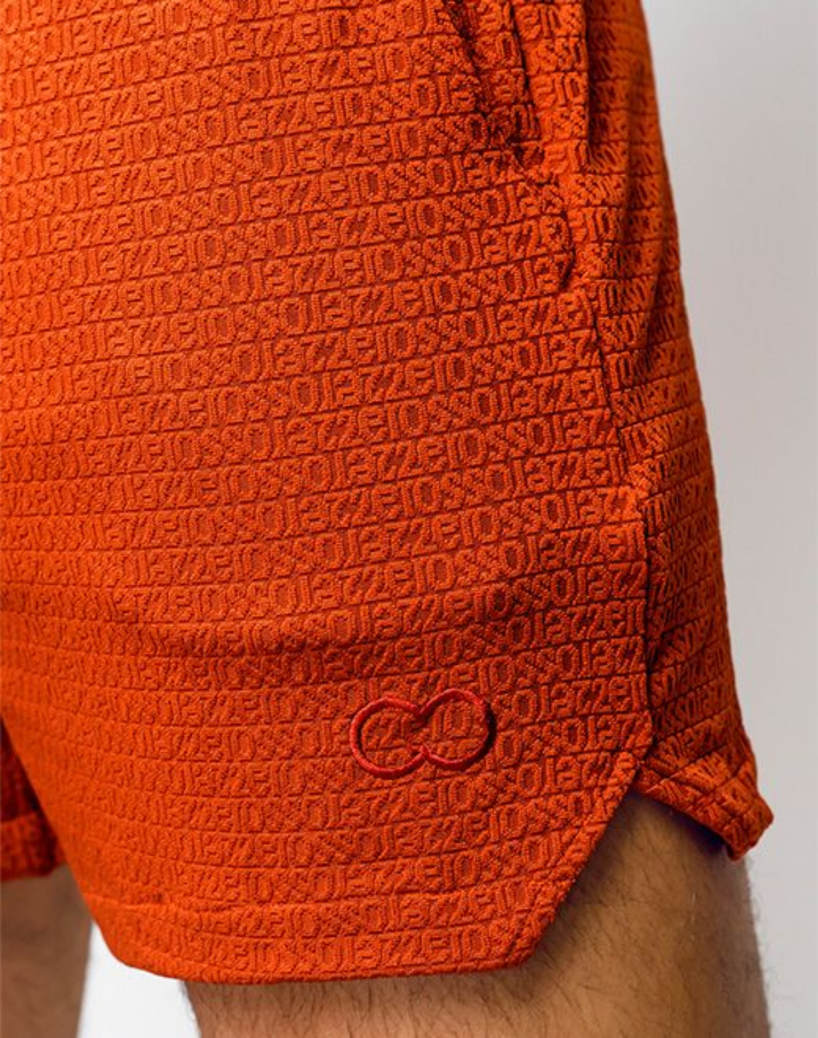 Textured Manly Shorts - Signet Carmine-thumbmail-8