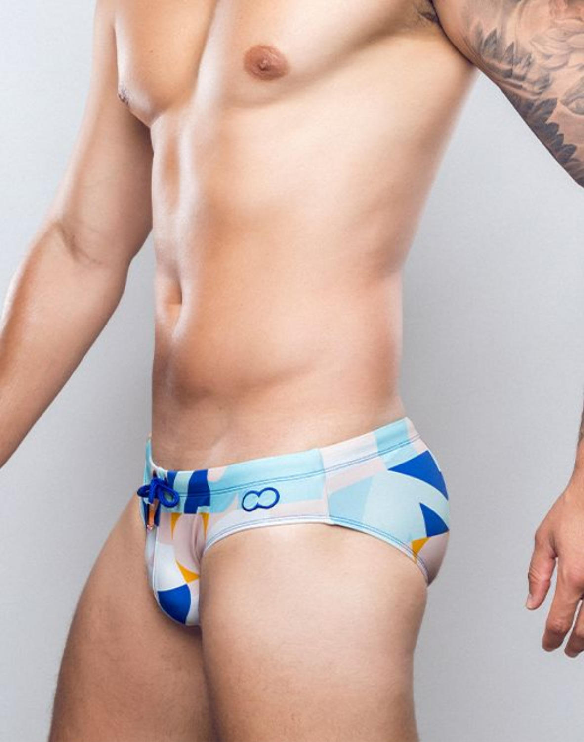 V10 Printed Swim Brief - Insignia Turquoise-thumbmail-5