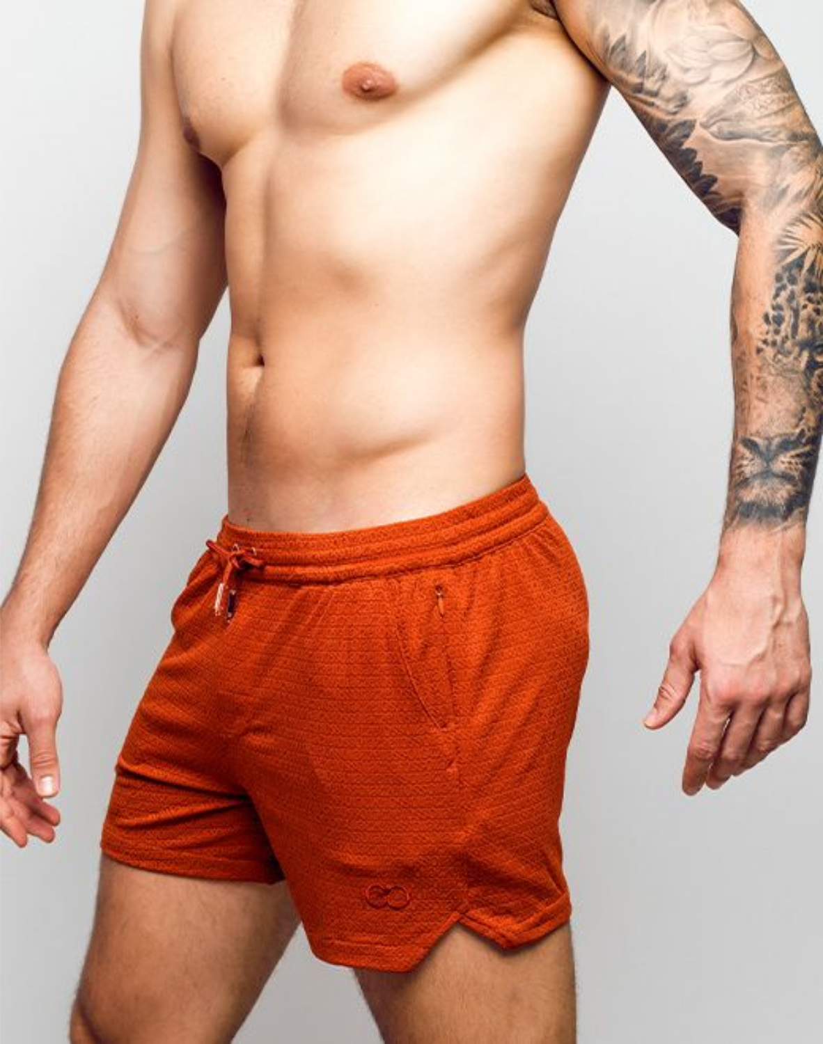 Textured Manly Shorts - Signet Carmine-thumbmail-5