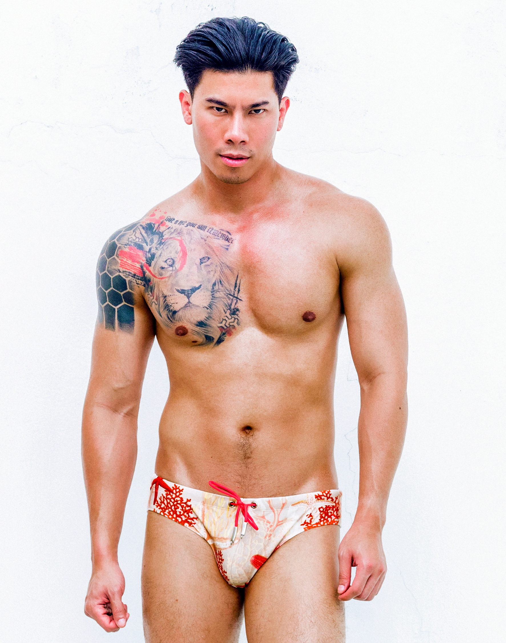 V10 Printed Swim Brief - Starscape Beige-thumbmail-3