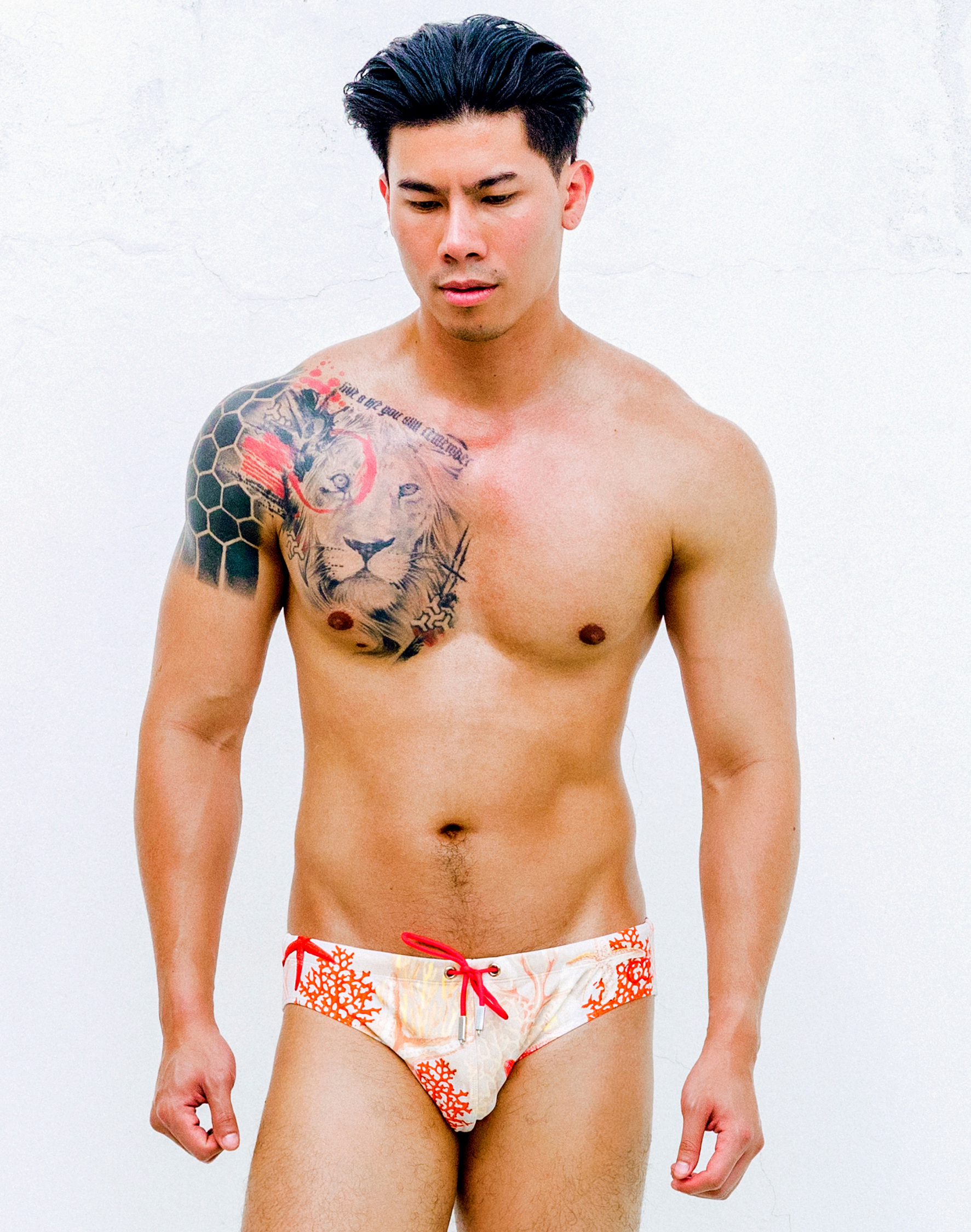 V10 Printed Swim Brief - Starscape Beige-thumbmail-9