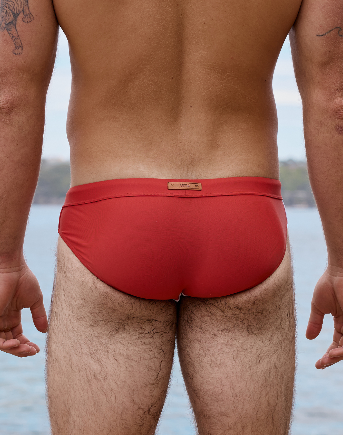 V10 Colour-Blocked Swim Brief - Calypso White/Terracotta-thumbmail-7
