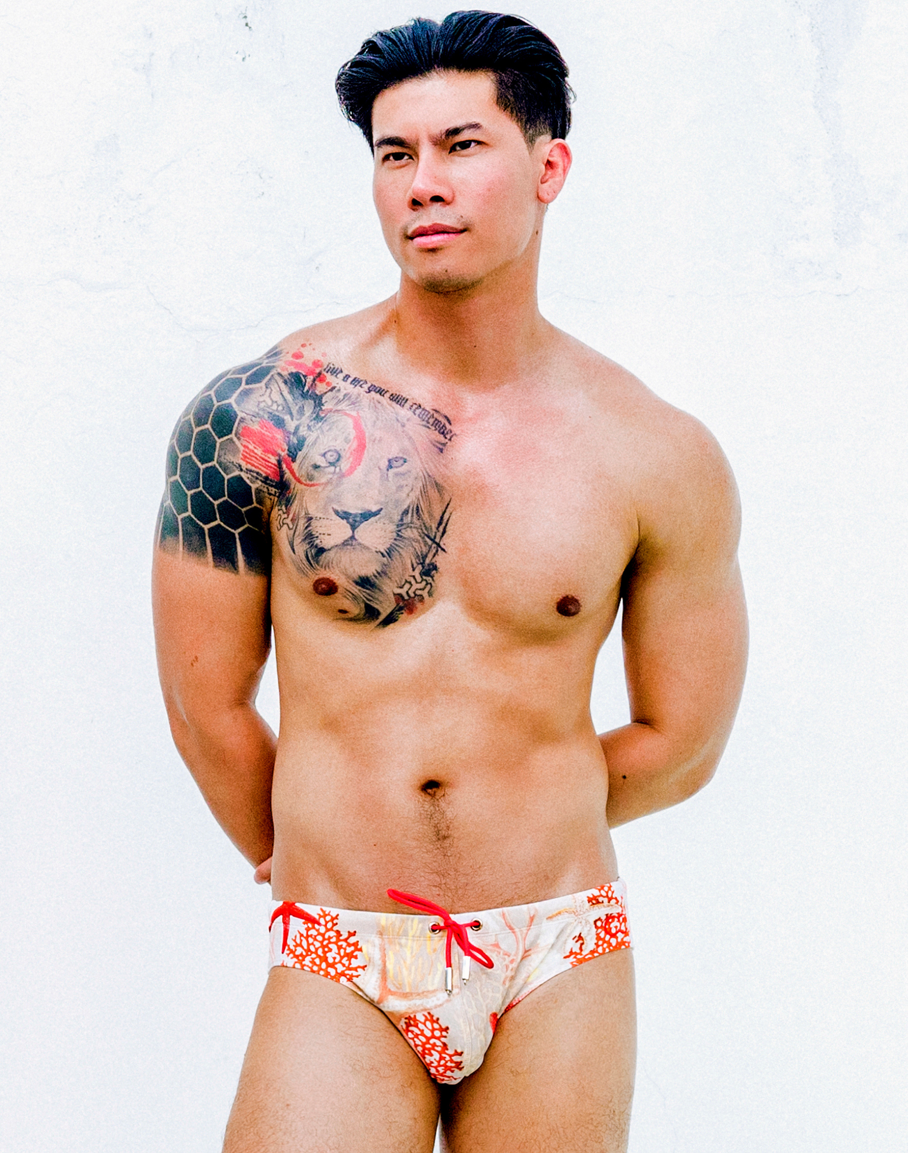 V10 Printed Swim Brief - Starscape Beige-thumbmail-10