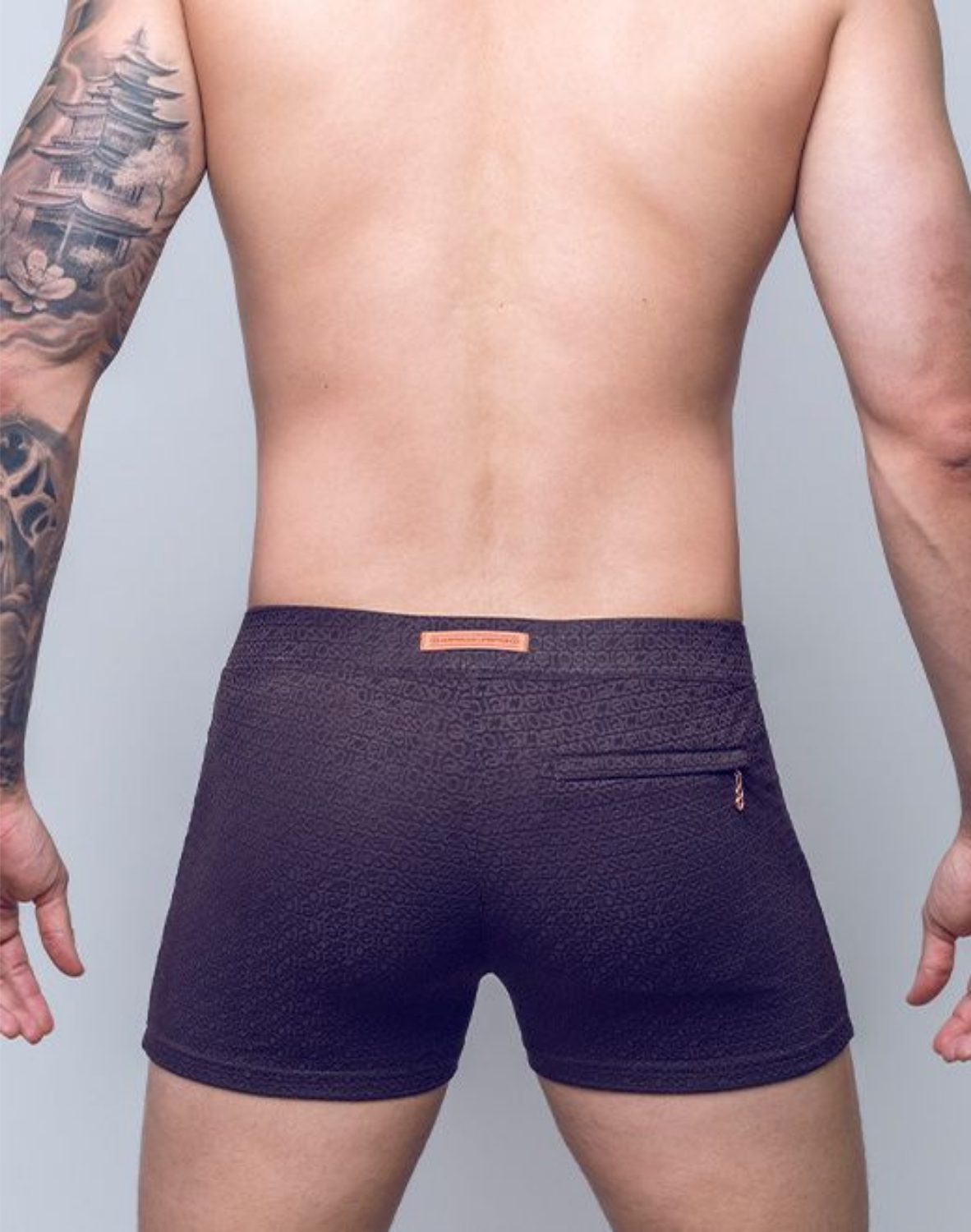 V60 Textured Swim Trunk- Signet Carbon Black-thumbmail-6
