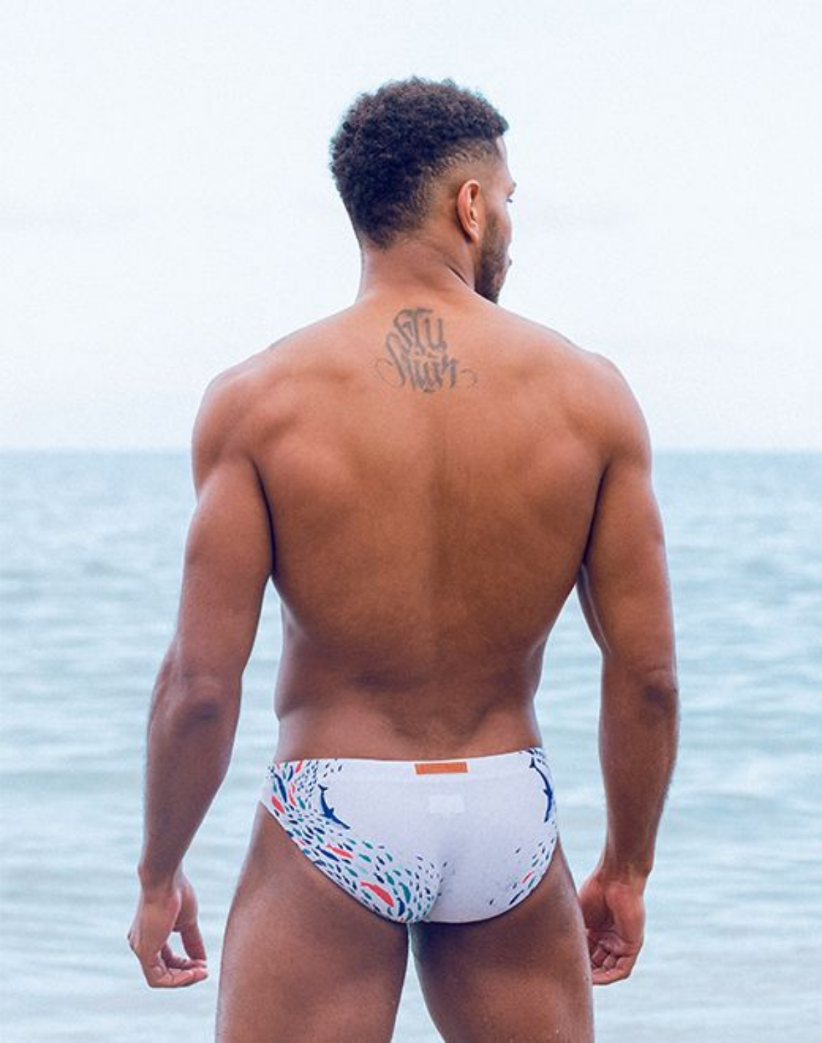V20 Printed Swim Brief - Seascape White-thumbmail-7