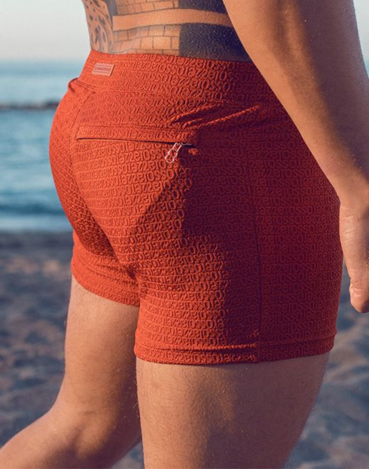 V60 Textured Swim Trunk - Signet Carmine-thumbmail-7