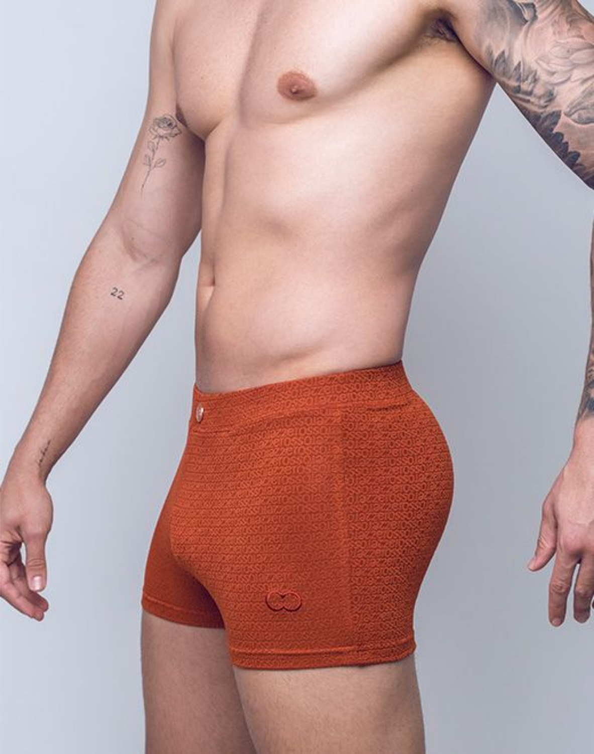V60 Textured Swim Trunk - Signet Carmine-thumbmail-5