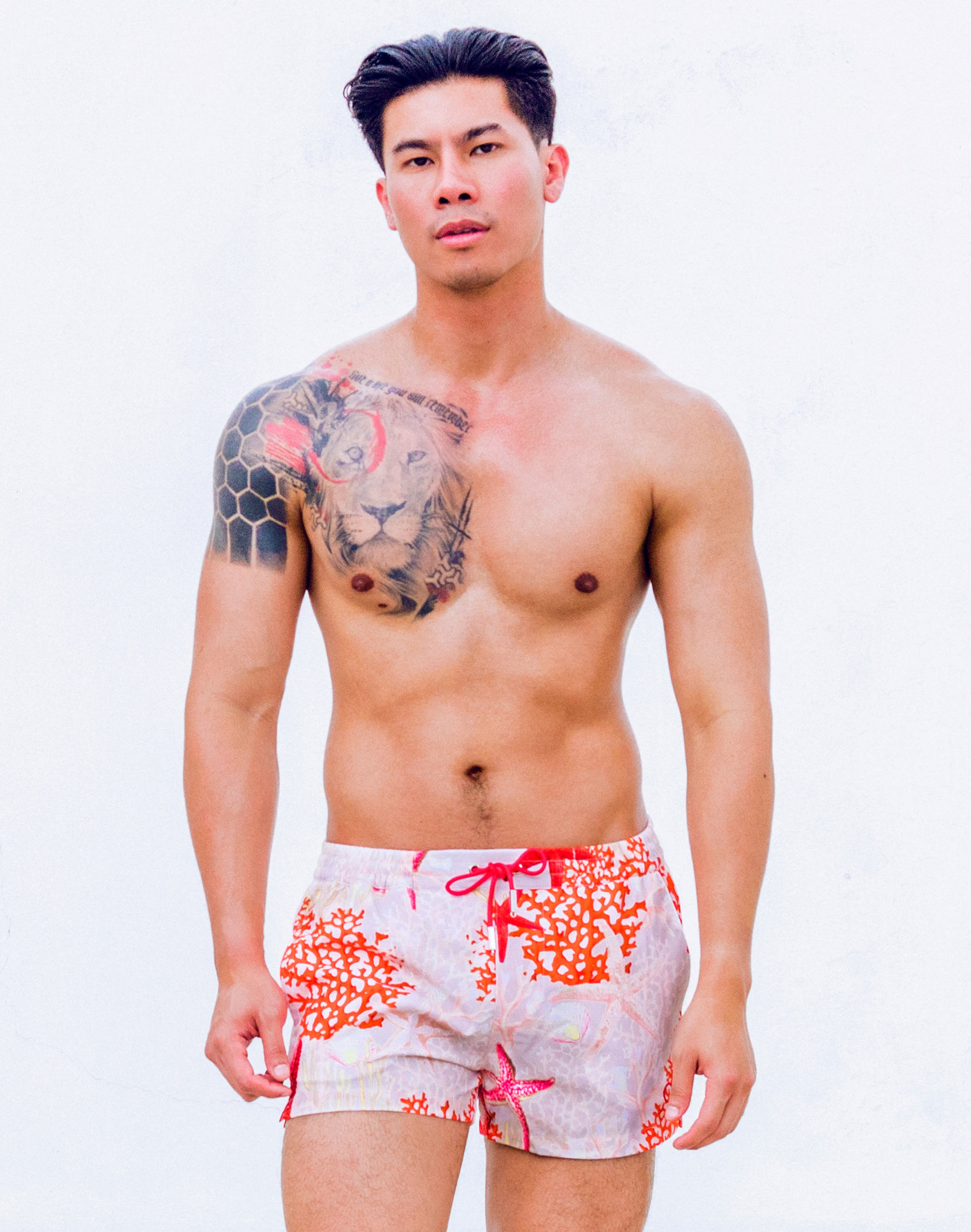 Printed Bronte Shorts - Starscape Beige-thumbmail-12