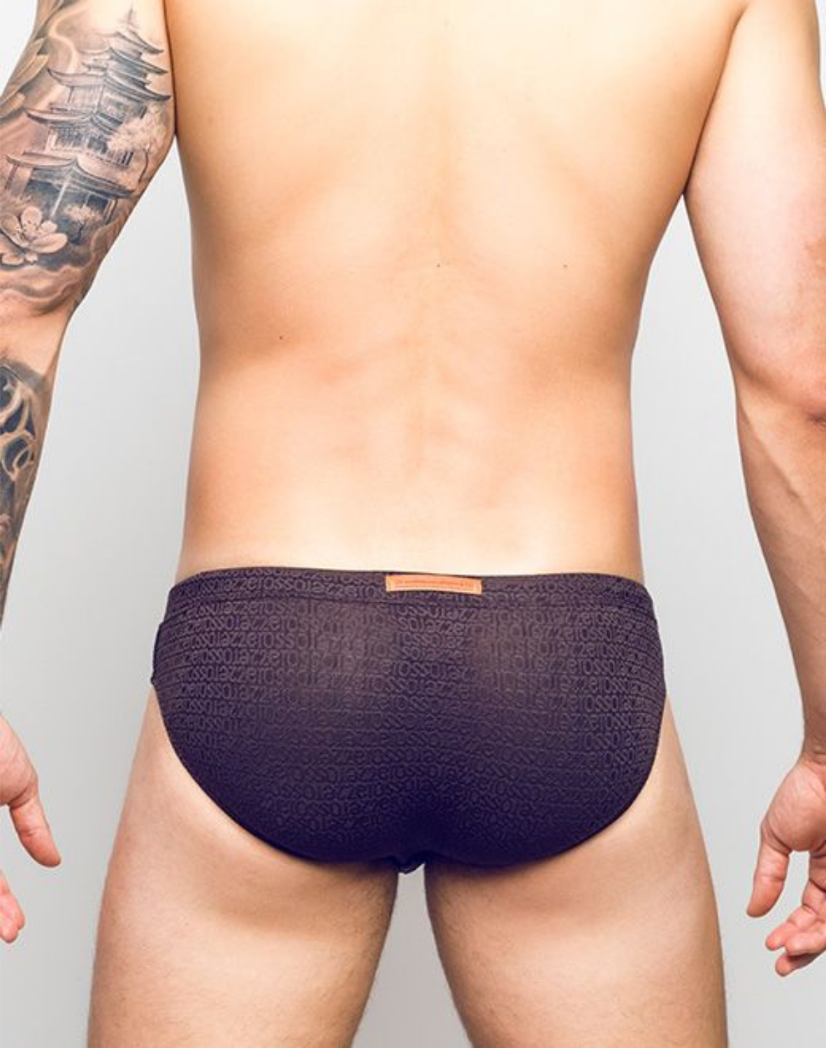 V30 Textured Swim Brief - Signet Carbon Black-thumbmail-6