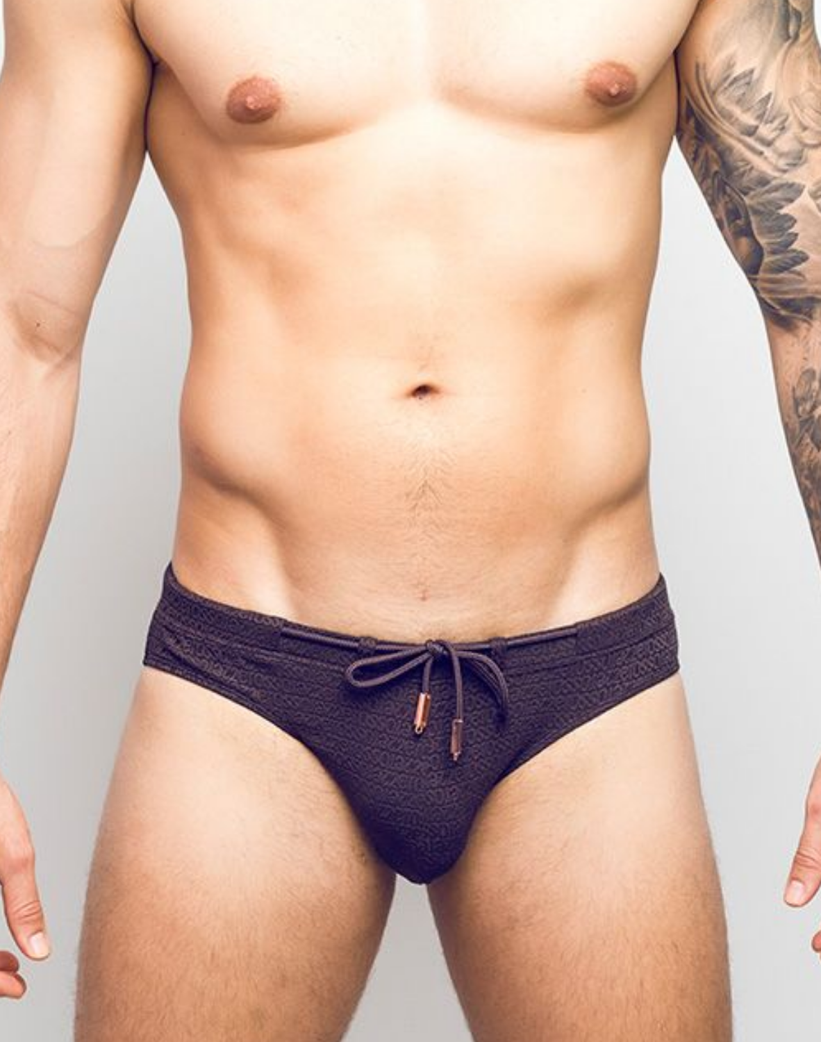 V30 Textured Swim Brief - Signet Carbon Black-thumbmail-4