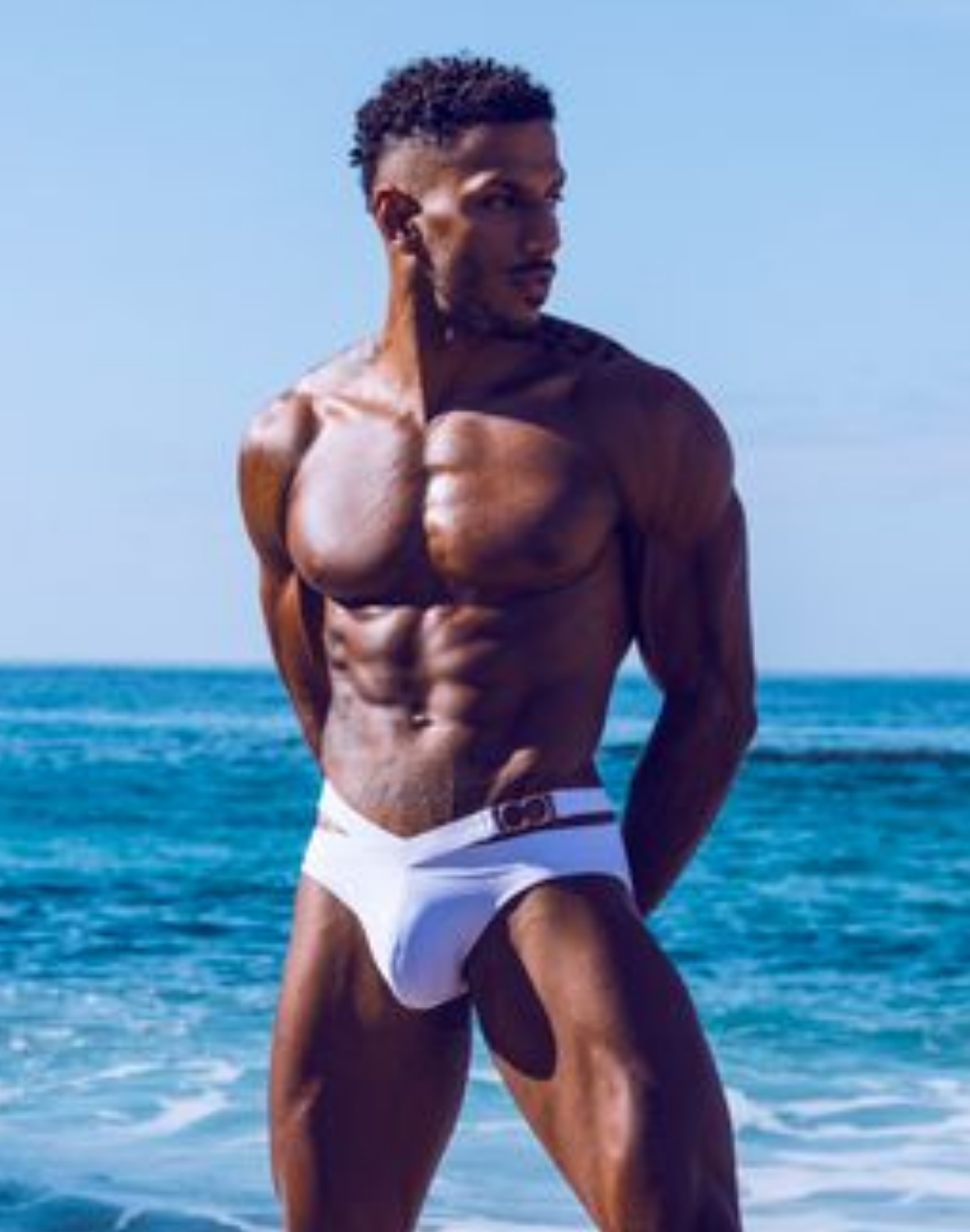 BLK Label No.3 Swim Brief - White-thumbmail-12