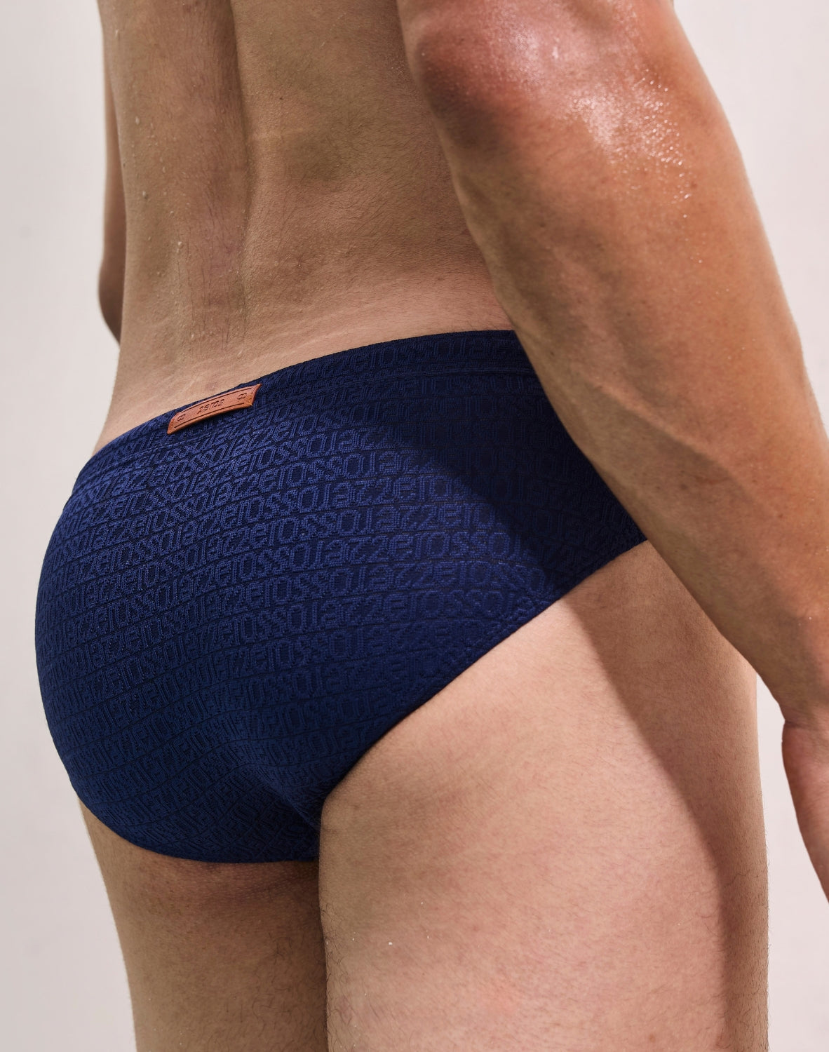 V30 Textured Swim Brief - Signet Navy Blue-thumbmail-7