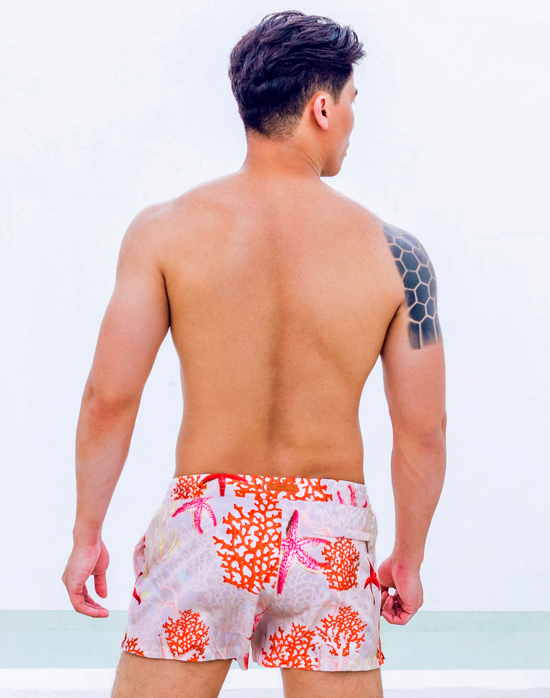 Printed Bronte Shorts - Starscape Beige-thumbmail-15