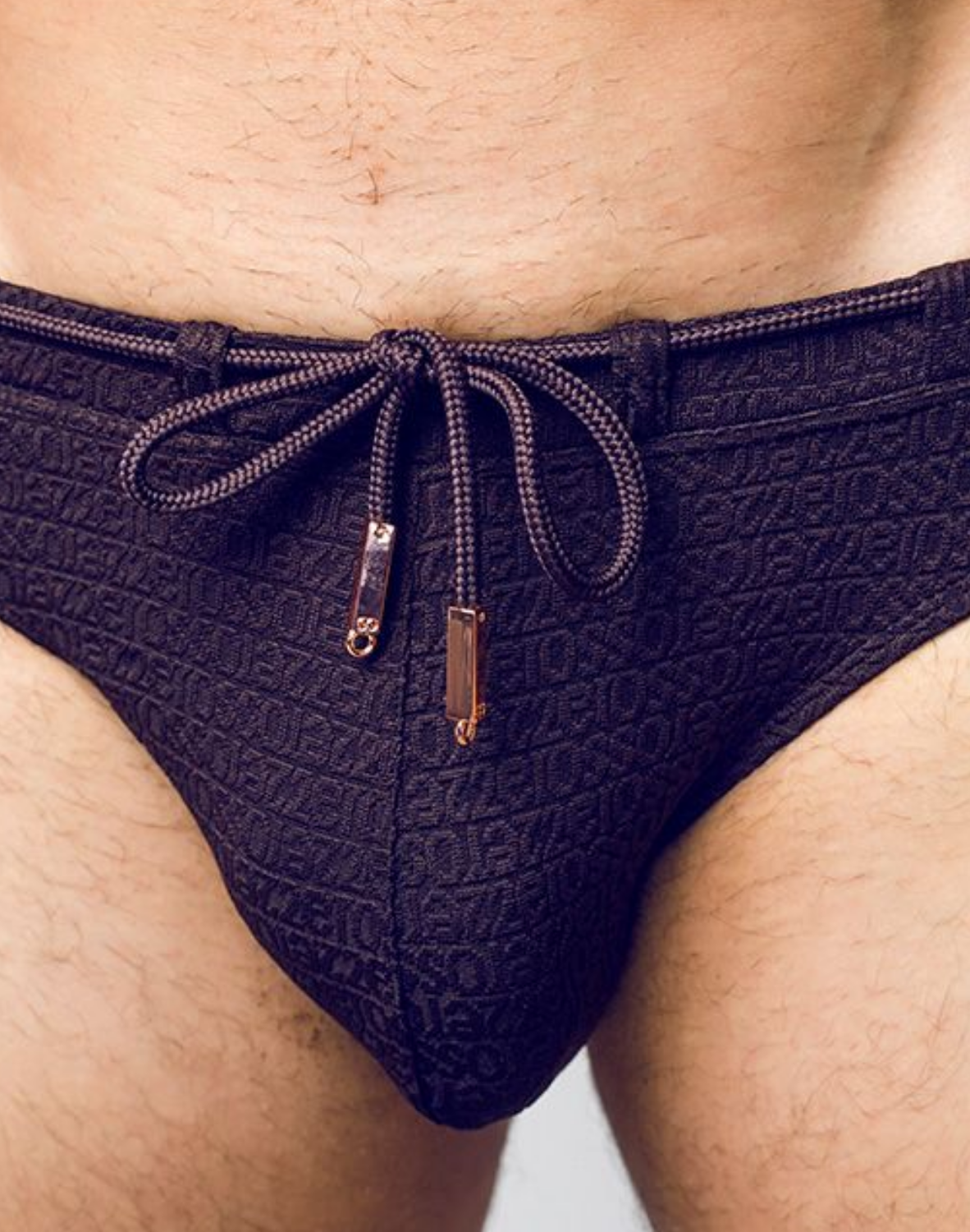 V30 Textured Swim Brief - Signet Carbon Black-thumbmail-9
