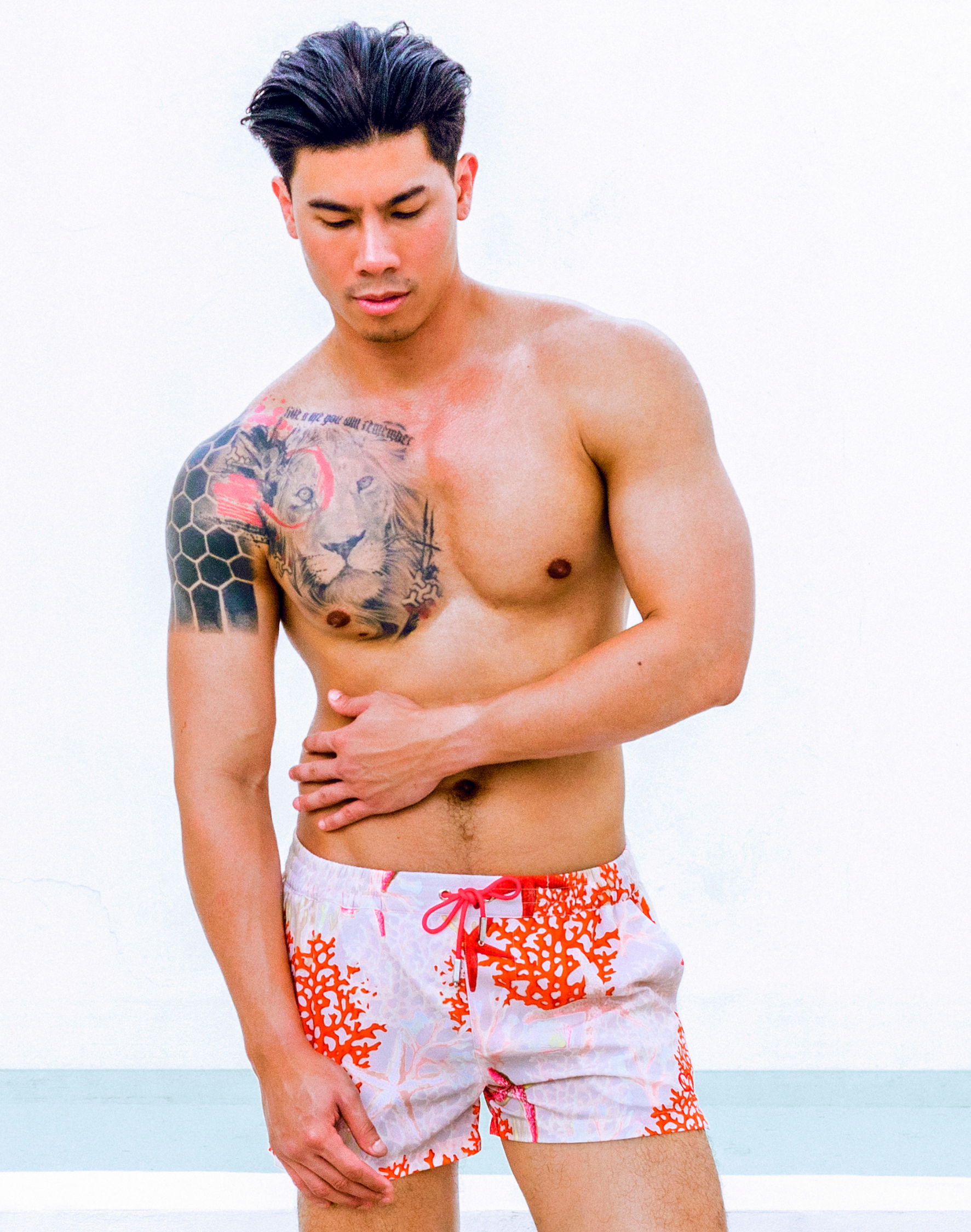 Printed Bronte Shorts - Starscape Beige-thumbmail-16